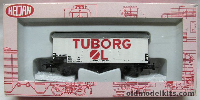 Heljan HO Tuborg OL Box Car - HO Scale, 4204 plastic model kit